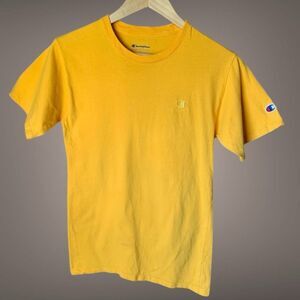Embroidered Logo T-Shirt Champion Mens Size S Casual Streetwear Y2K Festival Fit